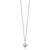 White Ice Sterling Silver Rhodium-plated Star with a Diamond 18inch Necklace plus 2 inch Extender