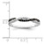 White Night Sterling Silver Rhodium-plated Black and White Criss Cross Diamond Ring - QR-9F52B09C-8164