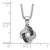 White Night Sterling Silver Rhodium-plated Black and White Diamond 18 Inch Necklace with 2 Inch Extender - QP-79DADD19-4935