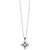 White Night Sterling Silver Rhodium-plated Black and White Diamond 18 Inch Necklace with 2 Inch Extender - QP-B5C89C24-4245