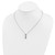 White Night Sterling Silver Rhodium-plated Black and White Diamond 18 Inch Necklace with 2 Inch Extender - QP-DFFF3862-2991