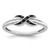 White Night Sterling Silver Rhodium-plated Black and White Diamond Ring - QR-99B2B8B2-3704