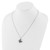 White Night Sterling Silver Rhodium-plated Black Diamond Butterfly 18 Inch Necklace with 2 Inch Extender