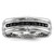 White Night Sterling Silver Rhodium-plated Black Diamond Men's Ring - QR-48818D21-3506