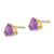 14k 8mm Trillion Amethyst Earrings