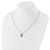White Night Sterling Silver Rhodium-plated Blue and White Diamond Teardrop 18 Inch Necklace with 2 Inch Extender - QP-5C50CF54-6781