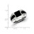 White Night Sterling Silver Rhodium-plated Diamond and Onyx Men's Ring - QR-3D3A6B62-6588