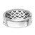 White Night Sterling Silver Rhodium-plated White and Black Diamond Men's Ring - QR-2E5598BE-6714