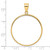 Wideband Distinguished Coin Jewelry 14k Polished 32.0mm Prong Coin Bezel Pendant