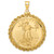 Wideband Distinguished Coin Jewelry 14k Polished Rope Mounted 1oz American Eagle Screw Top Coin Bezel Pendant