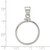 Wideband Distinguished Coin Jewelry Sterling Silver Polished 21.1 x 2.0mm $0.05 Screw Top Coin Bezel Pendant