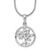 Stylish sterling silver rhodium-plated set featuring layered teardrop designs accented with sparkling diamonds.
