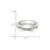 10k White Gold 5mm Beveled Edge Comfort Fit Wedding Band Size 9