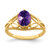 14k 8x6mm Oval Amethyst ring - X6-18C6EF6D-8764