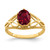 14k 8x6mm Oval Created Ruby ring - X6-3EA0BFA6-7066