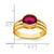 14k 8x6mm Oval Created Ruby ring - Y4-530F8295-6968
