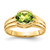 14k 8x6mm Oval Peridot ring