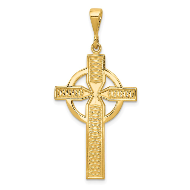 14k Celtic Cross Pendant - C1-9ED8D521-7883