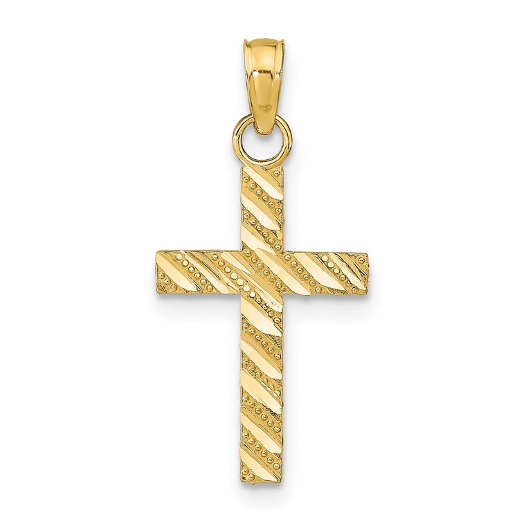 14k D/C Cross Pendant - K9-B24F2FA9-1836