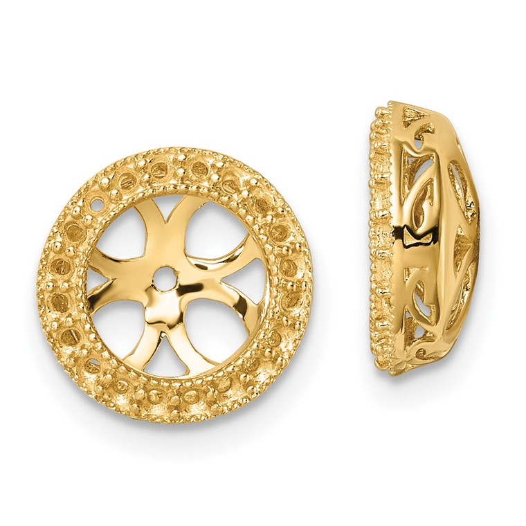 14k Diamond Earring Jacket Mountings - XJ-F4DAA726-7413