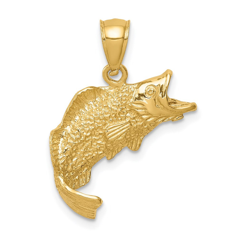 14K Fish Pendant - C4-5166FFA4-7818