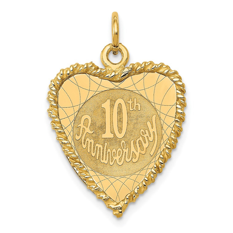 14K Happy 10th ANNIVERSARY Charm - XA-95D3AEFA-4695