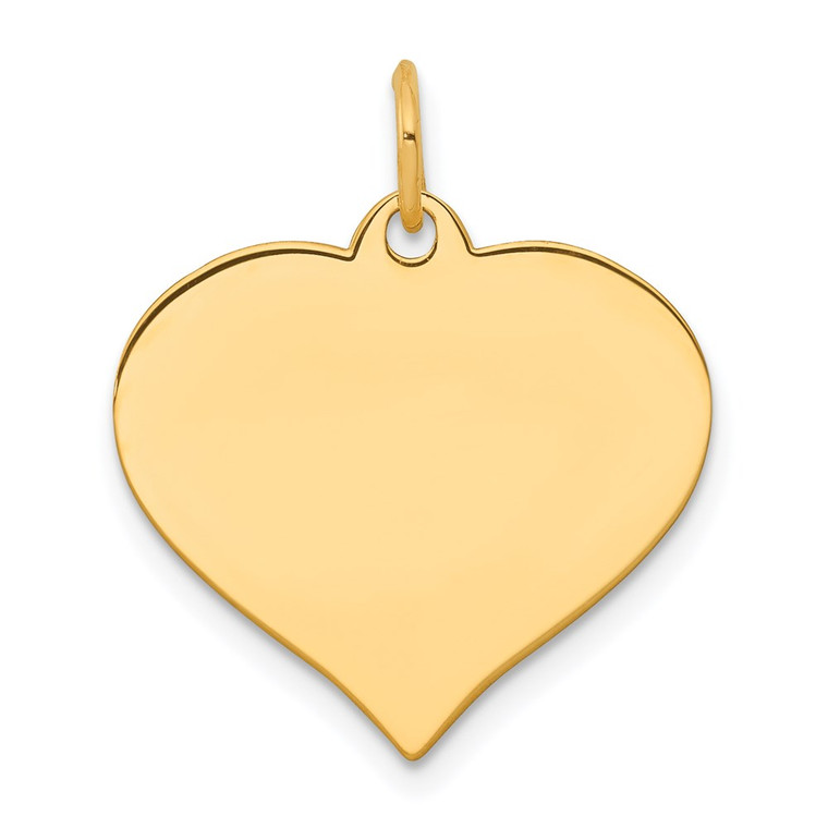 14K Heart Disc Charm - XM-9D267C96-3702