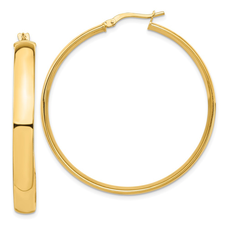 14k High Polished 5mm Hoop Earrings - TF-7C4C87FB-8440