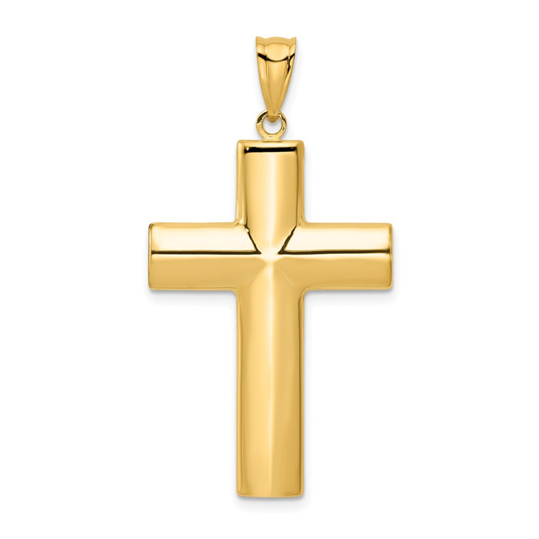 14k Hollow Cross Pendant - K1-9182A4E2-9345