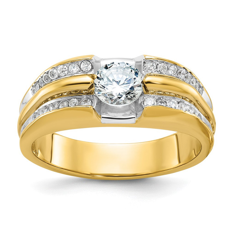 14k IBGoodman Men's Polished Ring Mounting - B6-B9A1B12C-8314