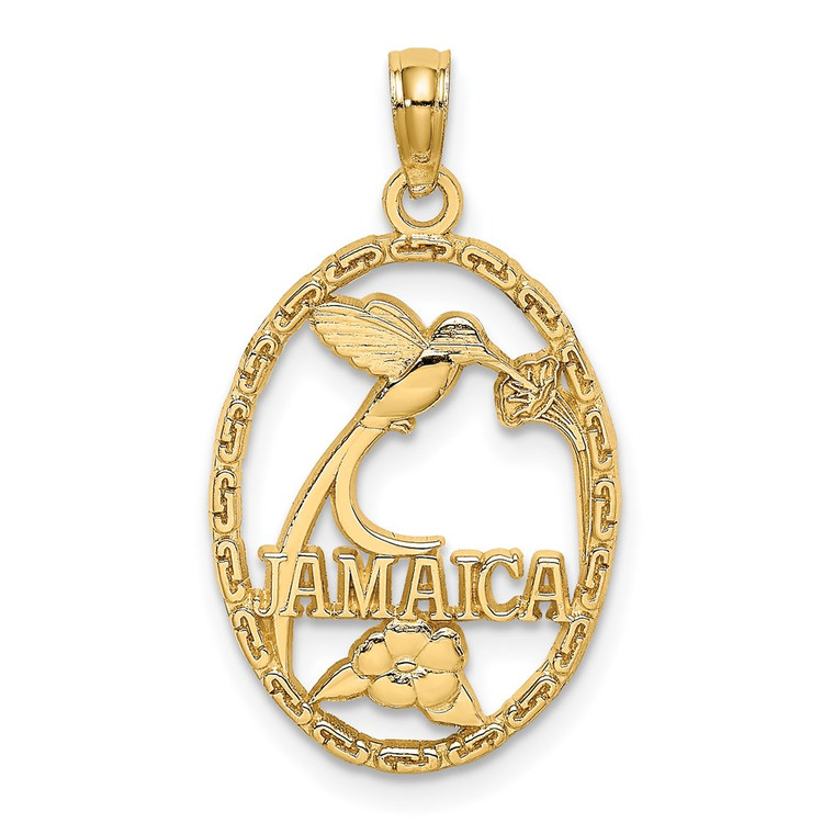 14k JAMAICA w/Bird and Flowers Charm
