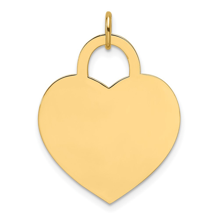 14k Large Engravable Heart Charm - XM-5B669B75-8407