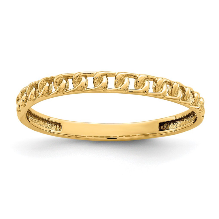 14K Link Design Ring - R6-0E929679-2383