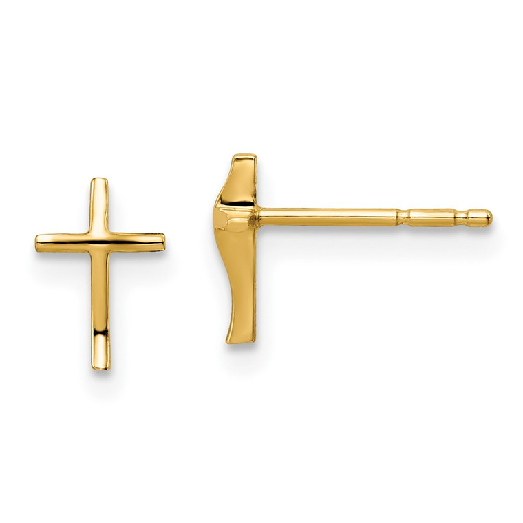 14k Madi K Cross Post Earrings - GK-D5D179E3-7362