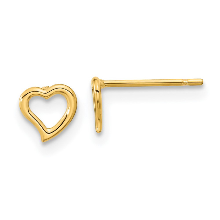 14k Madi K Heart Post Earrings - SE-854B3590-1169