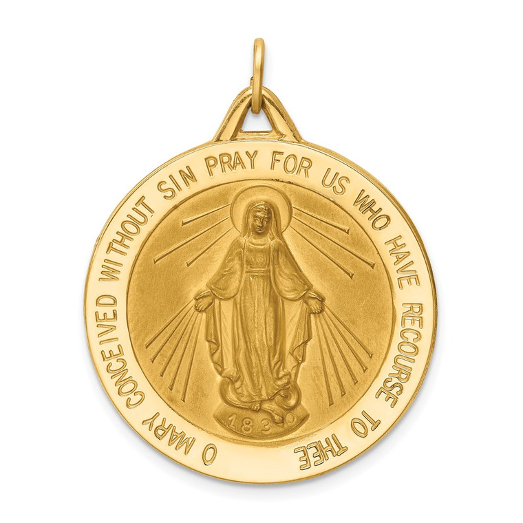 14k Miraculous Medal Pendant - XA-2386A5E5-6434