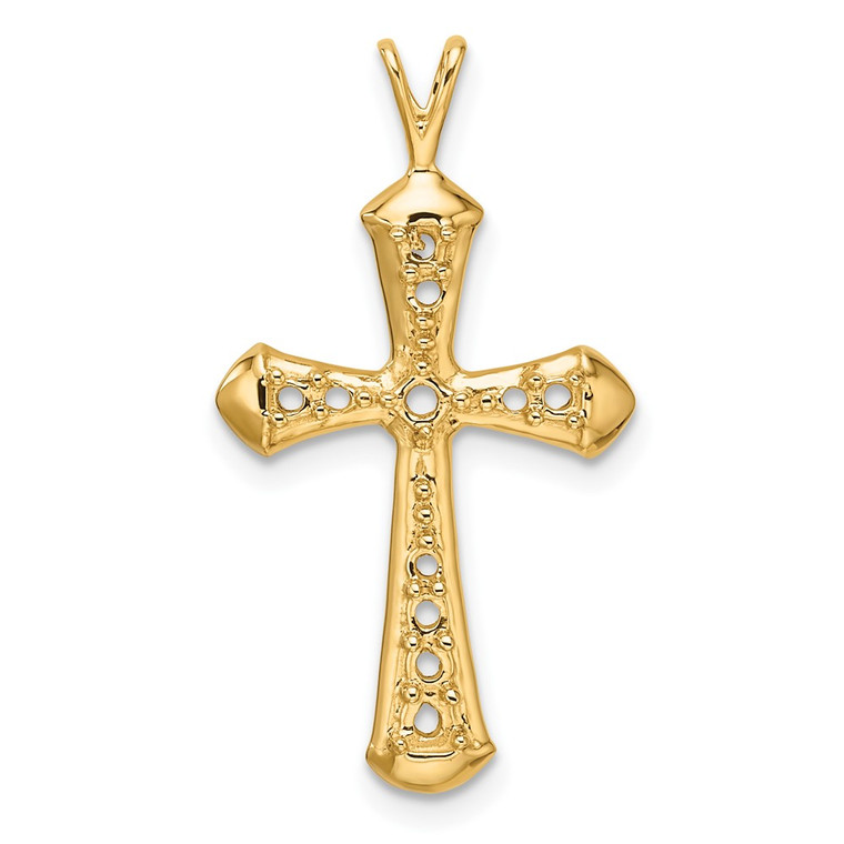 14k Passion Cross Pendant Mounting - PM-BB082D83-4787