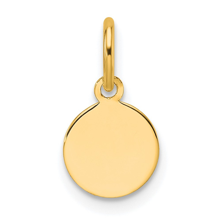 14k Plain .009 Gauge Circular Engravable Disc Charm - XM-6336E333-9205