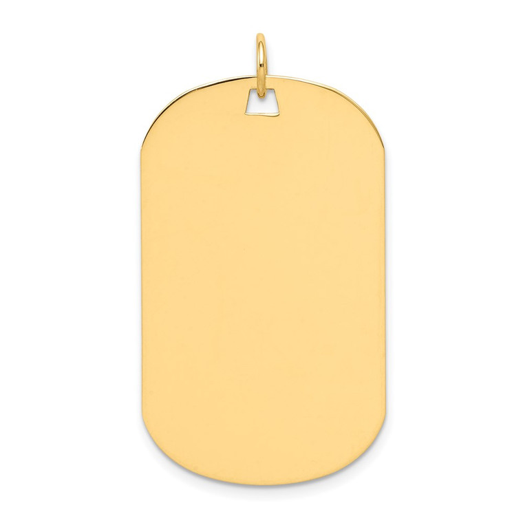 14k Plain .018 Gauge Engraveable Dog Tag Disc Charm - XM-9A23E92A-8679