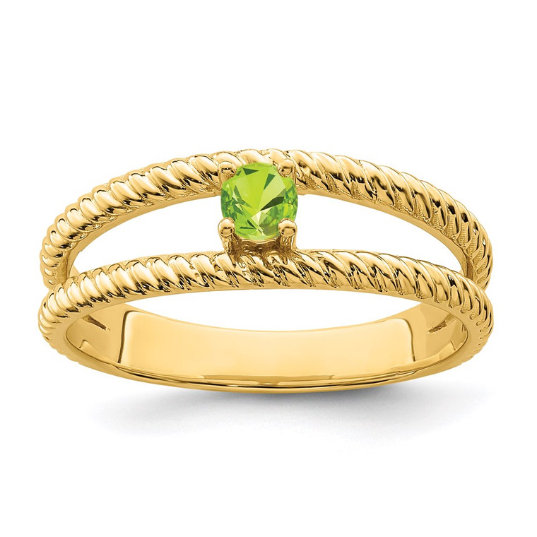 14k Polished 1-Stone Mothers Ring Mounting - XM-CC9F8B19-3528