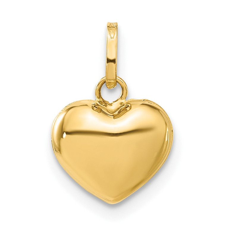 14K Polished 3-D Puffed Heart Pendant - XC-2D1A46C3-5879