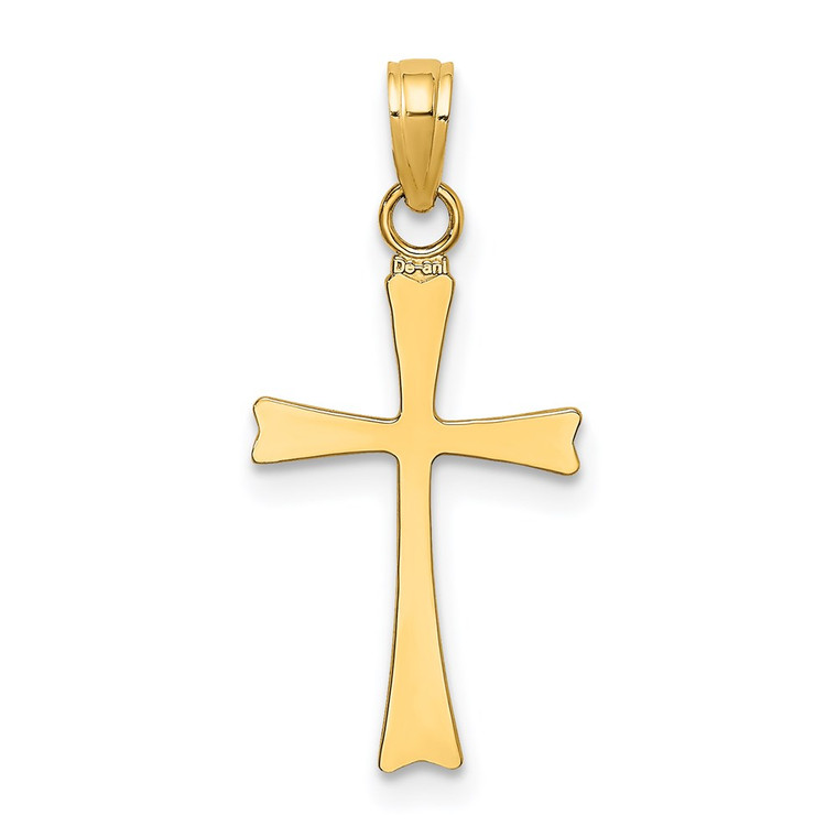 14K Polished Cross Charm - K8-C874CD0F-5366