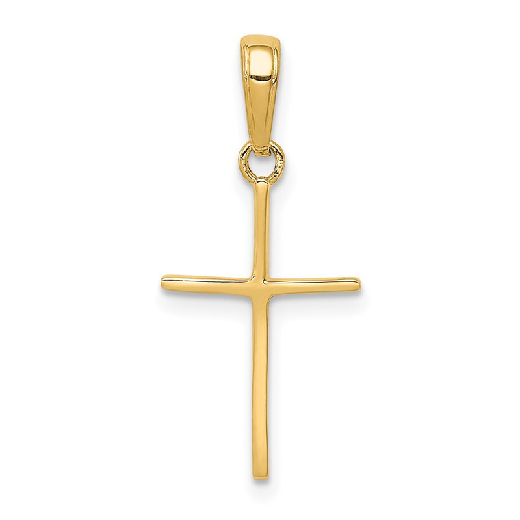 14k Polished Cross Pendant - C3-F9607E7E-5005