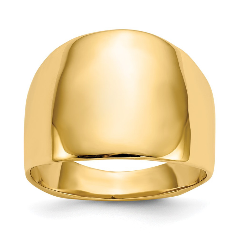 14k Polished Dome Ring - R3-798BA766-3089