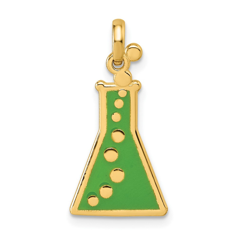 14K Polished Erlenmeyer Flask Pendant