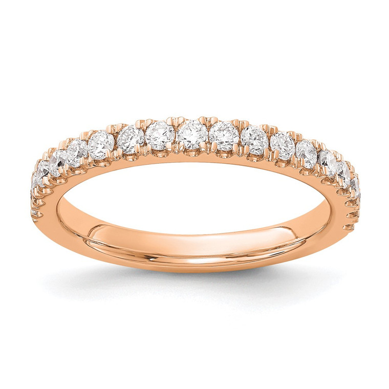 14k Rose Gold 1/2 carat Lab Grown Diamond VS/SI+ G+ Complete Wedding Band - RM-74209D86-3725