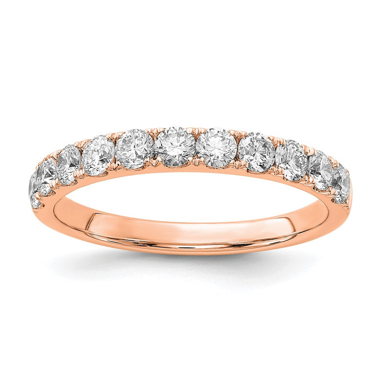 14k Rose Gold 3/4 carat Lab Grown Diamond VS/SI+ G+ Complete Wedding Band - RM-2A92BB28-4256