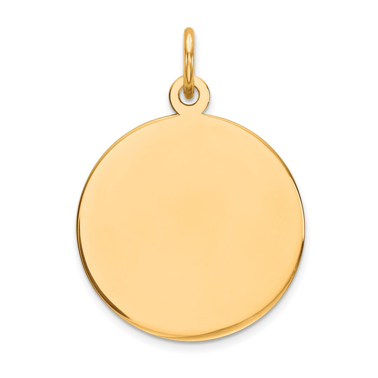 14K Round Disc Charm - XM-D5DEE7EE-9132