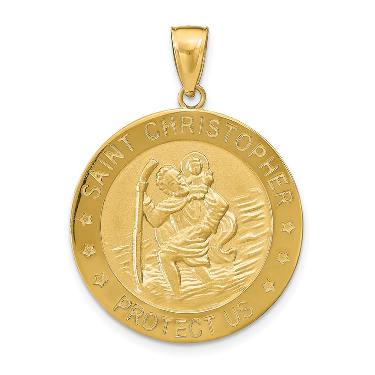14k Saint Christopher Medal Pendant - M1-5B455086-8551