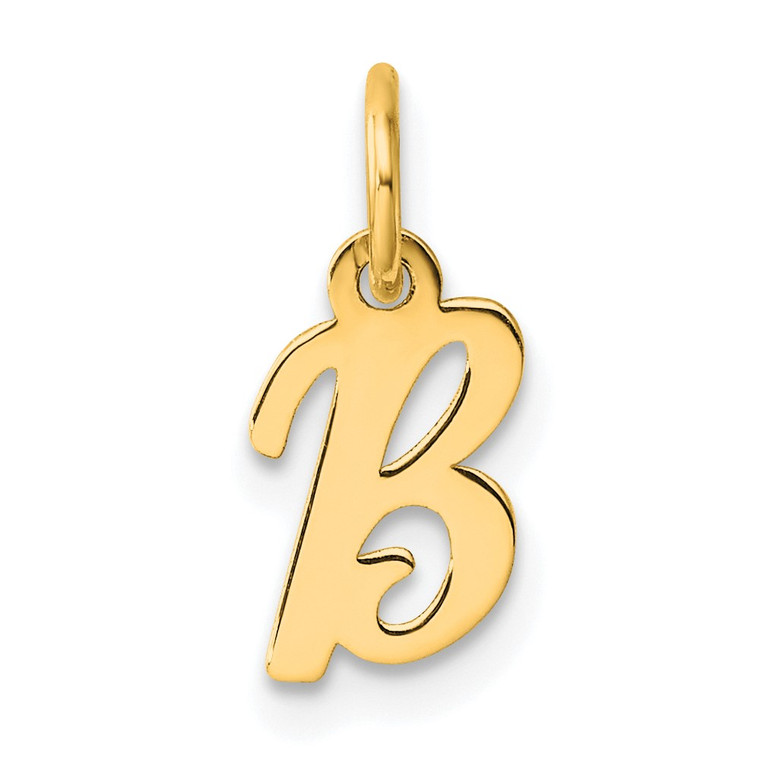 14K Small Script Letter B Initial Charm - YC-EDCA9F2D-9468